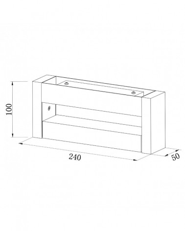 LED outdoor wall light 12W white finish IP54 3000K 720Lm adjustable light