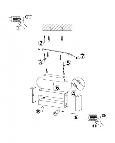 LED outdoor wall light 12W black finish IP54 3000K 720Lm adjustable light