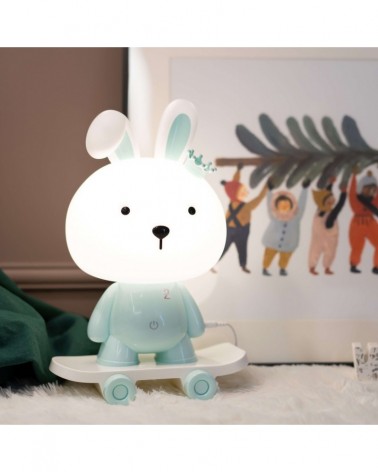 Children's LED table lamp, 3W, blue, 3000K, 180Lm, with dimmer switch