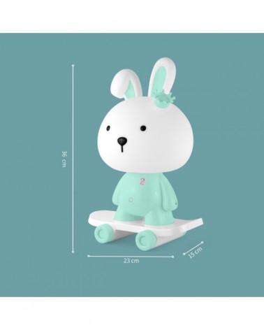 Lámpara de sobremesa infantil LED 3W color azul 3000K 180Lm con regulador de intensidad