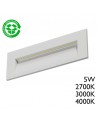 5W LED recessed outdoor wall light made of polycarbonate