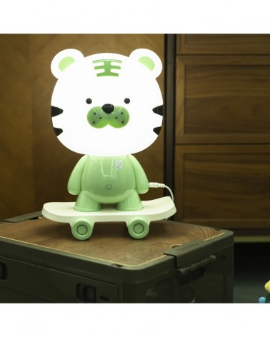 Green Tiger LED Children's Table Lamp 3W 3000K 180Lm with Dimmer