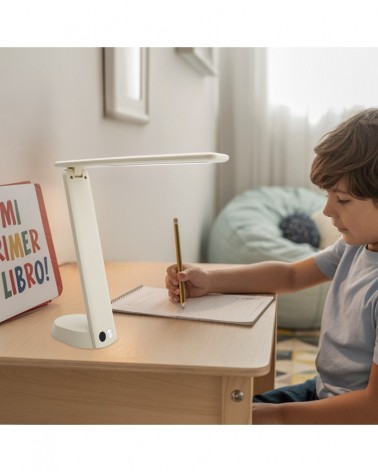 Foldable LED desk lamp 3W beige color 3000K-4000K-6500K with rechargeable battery