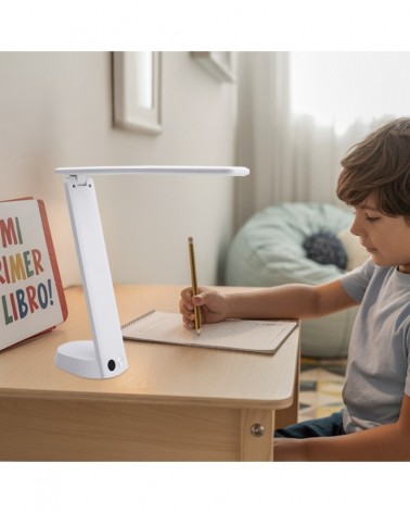 Foldable LED desk lamp 3W, white color 3000K-4000K-6500K with rechargeable battery