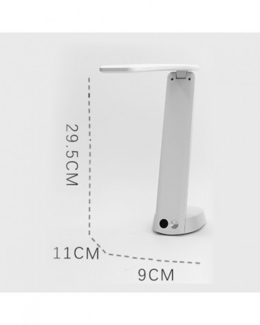 Flexo plegable LED 3W color blanco 3000K-4000K-6500K con batería recargable