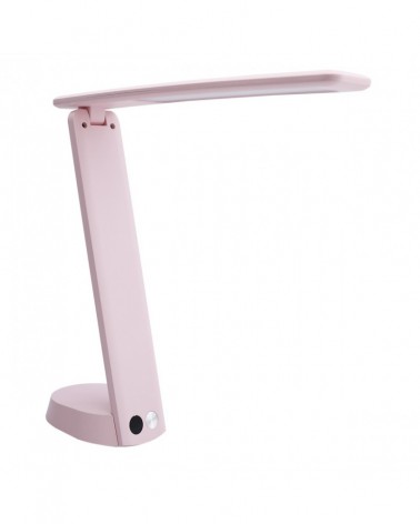 Flexo plegable LED 3W color rosa 3000K-4000K-6500K con batería recargable