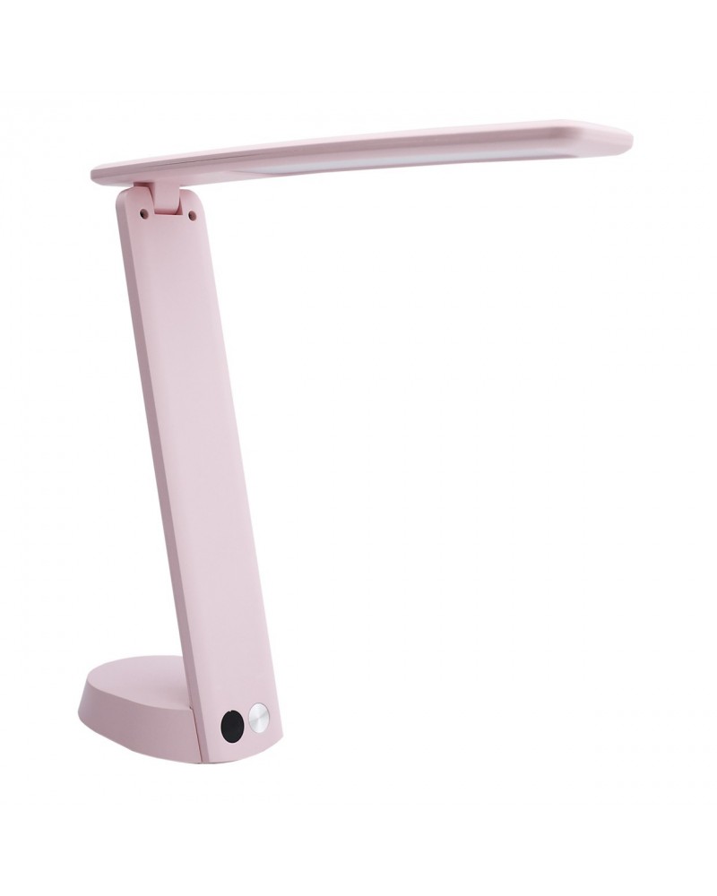 Foldable LED desk lamp 3W pink 3000K-4000K-6500K with rechargeable battery