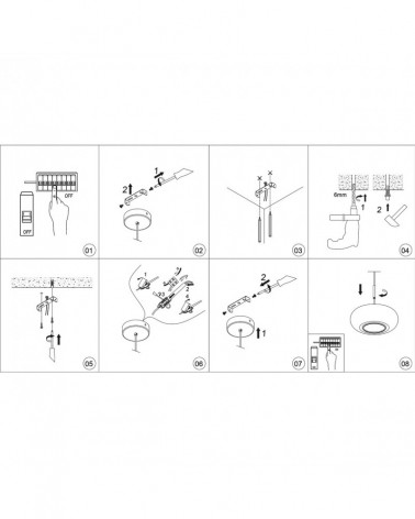 Lámpara de techo estilo contemporáneo LED 9W 500Lm metal dorado y tulipa ámbar 3000K
