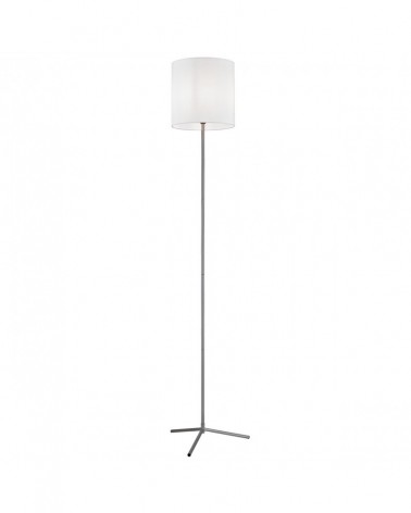 Lámpara de pie estilo minimalismo 1x60W E27 color plata