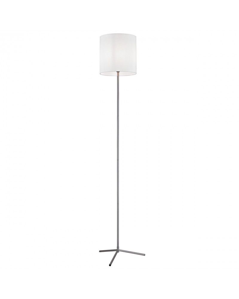 Minimalist style floor lamp 1x60W E27 silver color