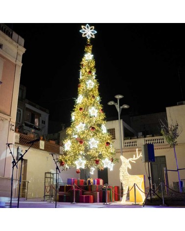 Arbol pino de Navidad extra gigante verde de 10 metros de altura