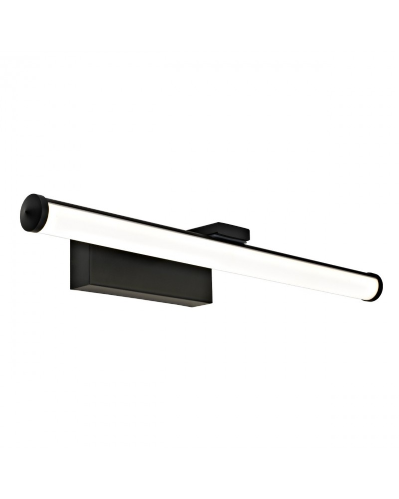 Aplique baño 42cm LED 10W negro 1000Lm 4000K