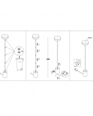 Elegant LED floor lamp 12W dark wood finish 1000Lm 4000K