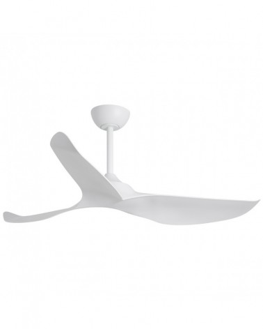 Ceiling fan without light 40W Ø132cm Minimalist DC motor adjustable white finish