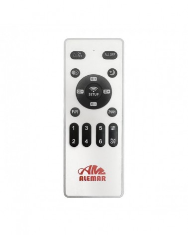 30W ceiling fan with retractable blades and 33W 4939Lm CCT LED, remote control, white