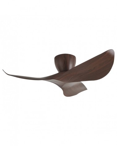 Stylish ceiling fan 30W Ø97cm DC motor adjustable without light in dark wood finish