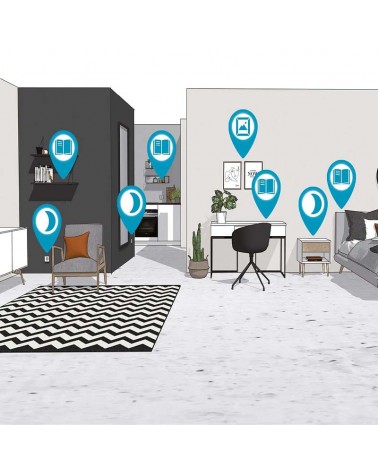 Wall light 30cm 6W LED 3000K aluminium finish