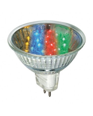Dicroica LED GU5.3 12V 1W Ø51mm multicolor (Leds 7 colores)
