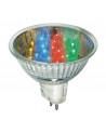 Dichroic GU5.3 LED 12V 1W Ø51mm Multicolor (7-Color LED)