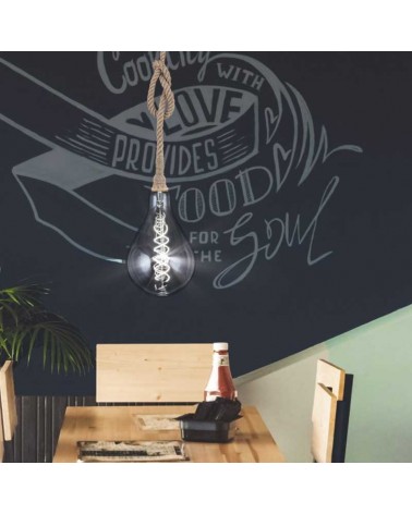 Bombilla Estándar XL LED E27 8W Transparente 880LM 4000K