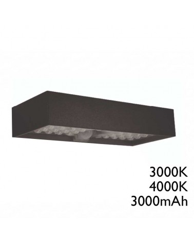 6W IP64 LED Solar Wall Light 3000K 4000K White with Motion Sensor and Long-Lasting 3000mAh Battery