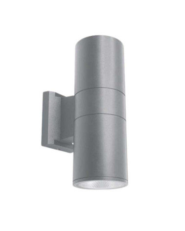 Outdoor wall light in aluminum grey 2xE27 IP54
