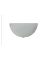 Aplique de pared 12cm semicircular de cristal esmerilado E27 60W max.