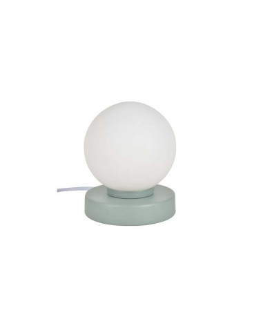 Touch table lamp 15cm spherical glass shade E14 25W