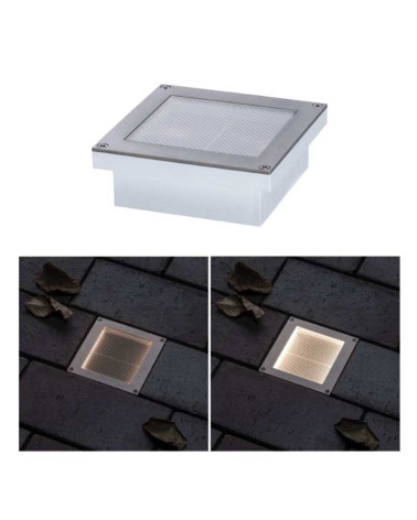 Empotrable de suelo Solar LED 1,5W IP67 acero inox. 3000K sensor movimiento