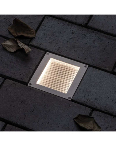 Empotrable de suelo Solar LED 1,5W IP67 acero inox. 3000K sensor movimiento