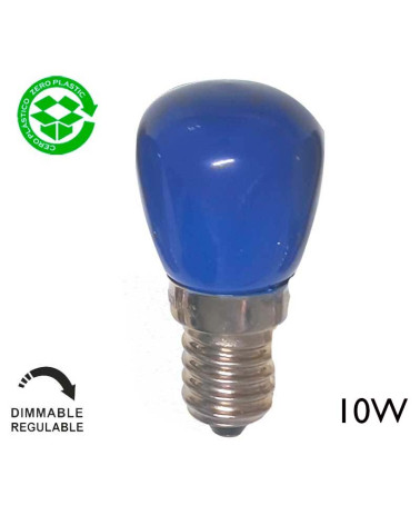 Bombilla pebetero azul E14 10W