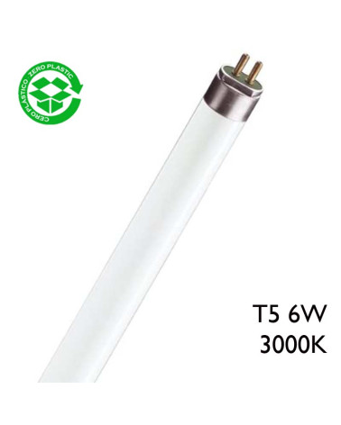 Tubo Fluorescente Miniatura T5 Ø16 x 212mm 6W 3000K
