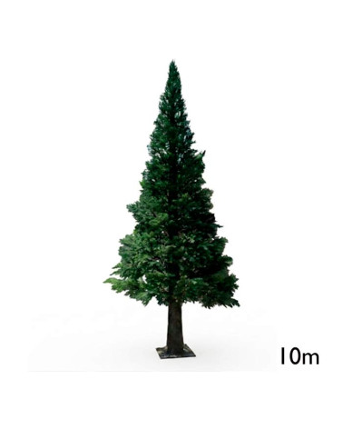 Arbol pino de Navidad extra gigante verde de 10 metros de altura