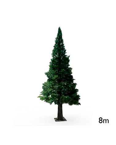 Arbol pino de Navidad extra gigante verde de 8 metros de altura