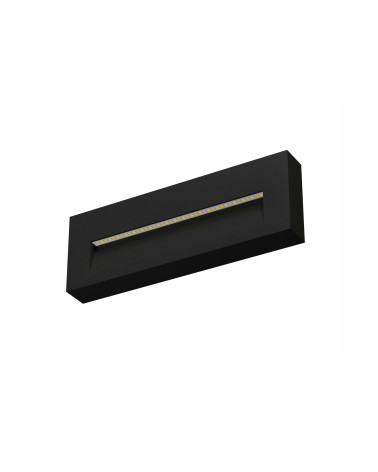 Bañador de pared de superficie 5W LED 20cms negro de  2700K / 3200K / 4000K