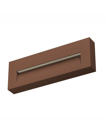 Bañador de pared de superficie 5W LED 20cms corten de 2700K / 3200K / 4000K