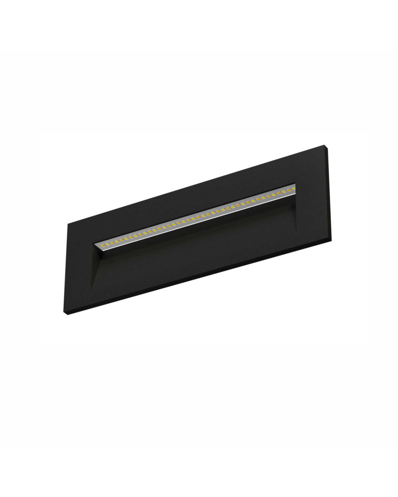 Bañador de pared de empotrable IP65 5W LED 20cms negro de 2700K / 3200K / 4000K