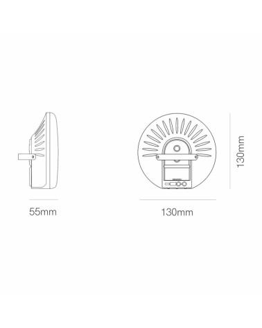 Luz portátil de exterior regulable con asa IP54 regulable CCT con bateria power bank 600Lm