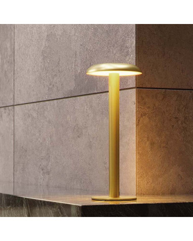 Portable IP65 CCT Adjustable Outdoor Table Lamp with Battery, 35cm, White, Black, Gold and Copper