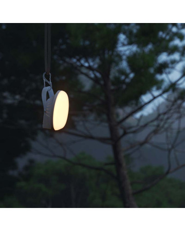 Adjustable portable outdoor light with handle, IP54, CCT dimmable, with power bank battery, 600lm