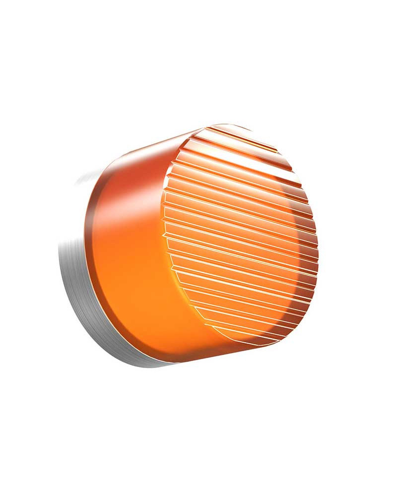 Aplique pared de exterior metraqrilato naranja redondo IP65 CCT 600Lm
