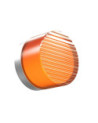 Aplique pared de exterior metraqrilato naranja redondo IP65 CCT 600Lm