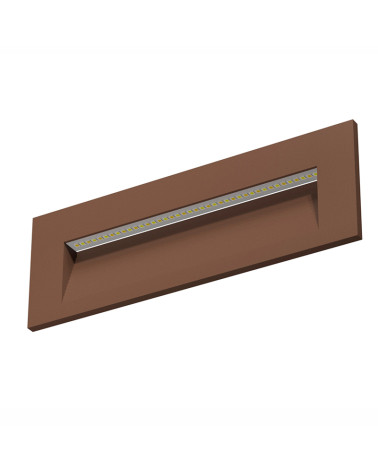 Bañador de pared de empotrable 5W LED 20cms corten IP65 de 2700K / 3200K / 4000K