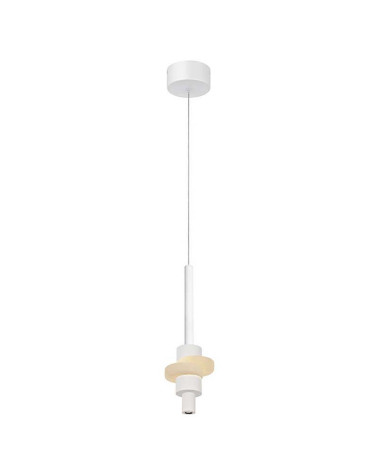 Lámpara Colgante Moderna LED 7W 3000K Acabado Blanco IP20