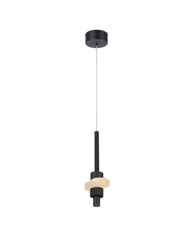 Lámpara Colgante Moderna LED 7W 3000K Acabado Negro IP20