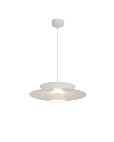Lámpara Colgante LED 12W 3000K Regulable TRIAC Acabado Blanco