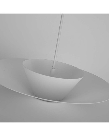 Lámpara Colgante LED 12W 3000K Regulable TRIAC Acabado Blanco