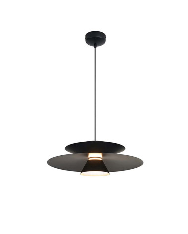 LED Pendant Light 12W 3000K Dimmable TRIAC Black Finish