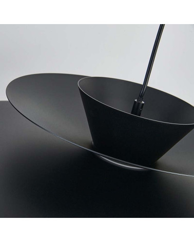 LED Pendant Light 12W 3000K Dimmable TRIAC Black Finish