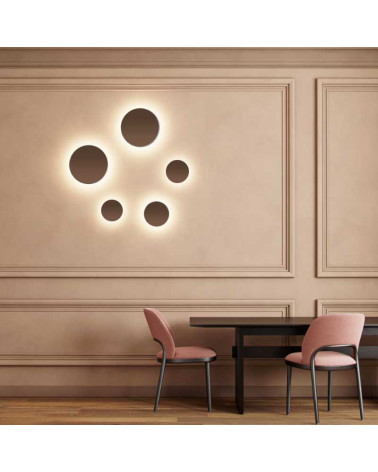 Aplique pared de exterior 18cm de aluminio y PC LED 15W CCT Switch 2700K/3200K/4000K Regulable
